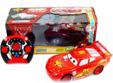 Машинка на радиоуправлении Junfa toys 767-326C Машина мультяшная красная